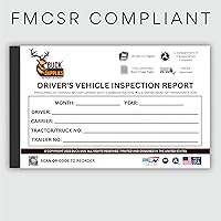 Vista 5 de Libro de informe detallado de inspección del vehículo del conductor – 35 conjuntos de formularios por libro de inspección DVIR, 2 capas sin carbono