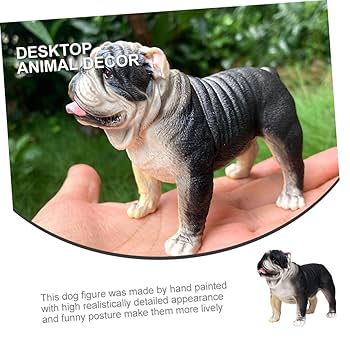 HK D179B 陶器製と思われるブルドッグの置物 Bulldog フィギュア