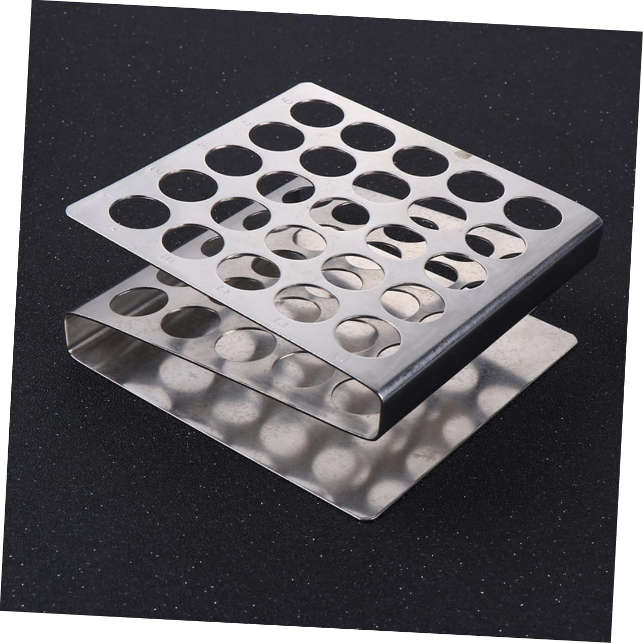 4stücke Stainless Steel Test Tube Rack Z-förmiger Ständer Aus Edelstahl Für Labor Stabil Kompakt Und Praktisch Für Aufbewahrung Von Reagenzgläsern