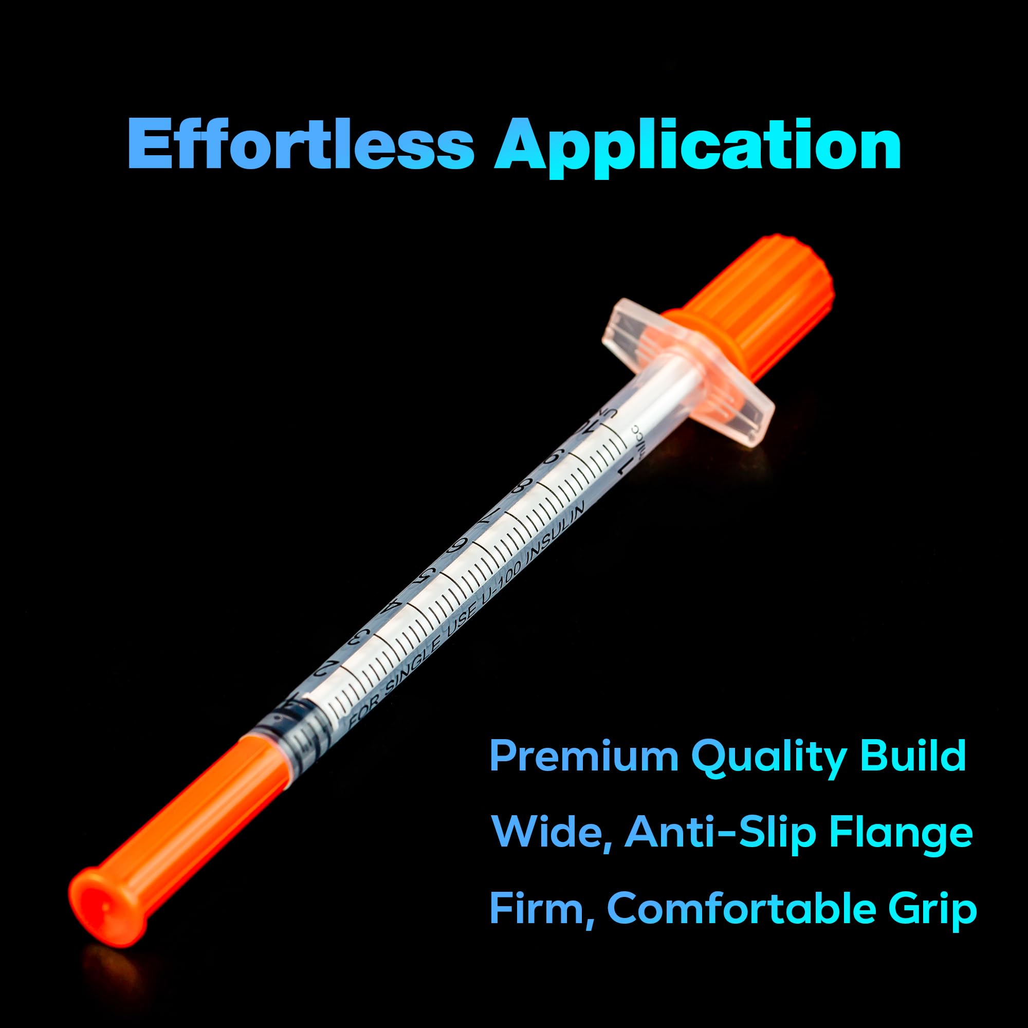 1ml/cc 31G Syringe 5/16" (8mm) Needle, Disposable Individual Package — Amazon image 3