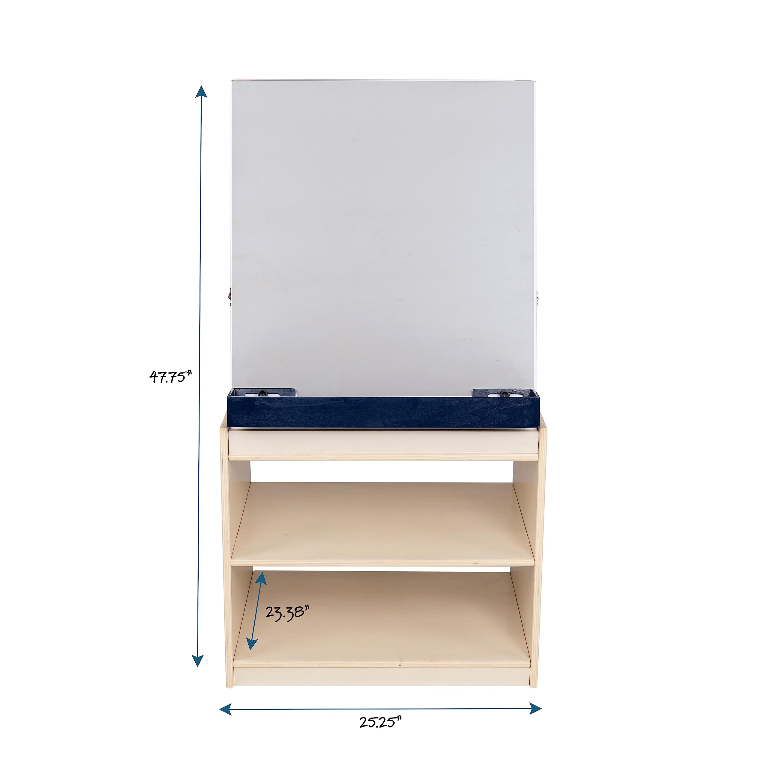 Children’s Factory Mobile Art Center, Two-Sided Kids Art Station, Painting Easel for Classrooms, Durable Design, Assembly Required