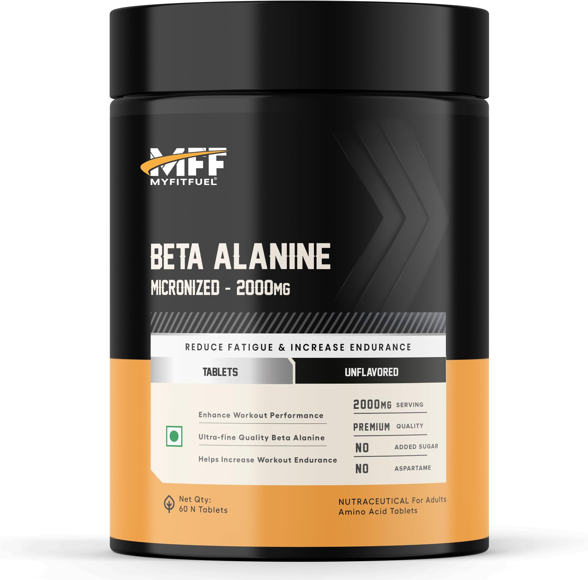 Beta Alanine (2000 mg) 60 Tablets