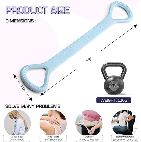 Miniatura 2 de Figura 8 Banda de resistencia, bandas de resistencia para entrenar pecho, brazo y hombro, equipo de ejercicio para yoga, pilates, estiramiento