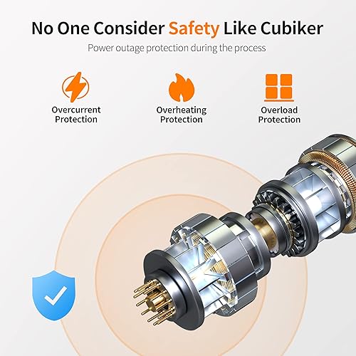 Miniatura 7 de Cubiker Escritorio de Pie de 40 x 24 Pulgadas, Mesa Eléctrica de Oficina en Casa de Altura Ajustable, Escritorio Sit-Stand con Tablero de Empalme,