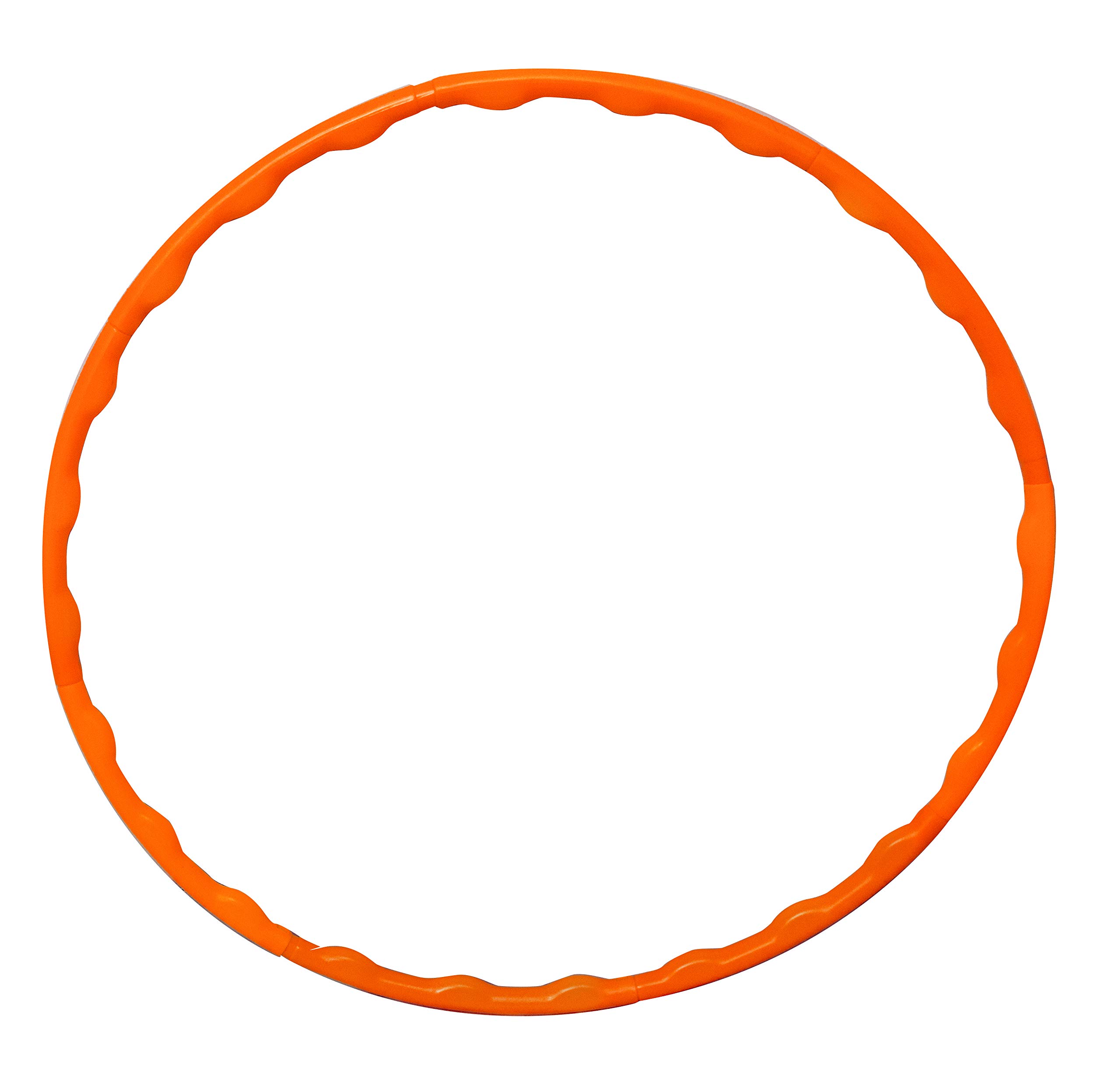 Toy Cloud Hula Hoop Zig-Zag (8 Inter-Lockable Pieces) for Adult Kids Exercise Fitness Ring Multi Colour Adjustable Size 46-75 Cms Diameters (Orange) (B08TTH5VRJ) Amazon Price History, Amazon Price Tracker