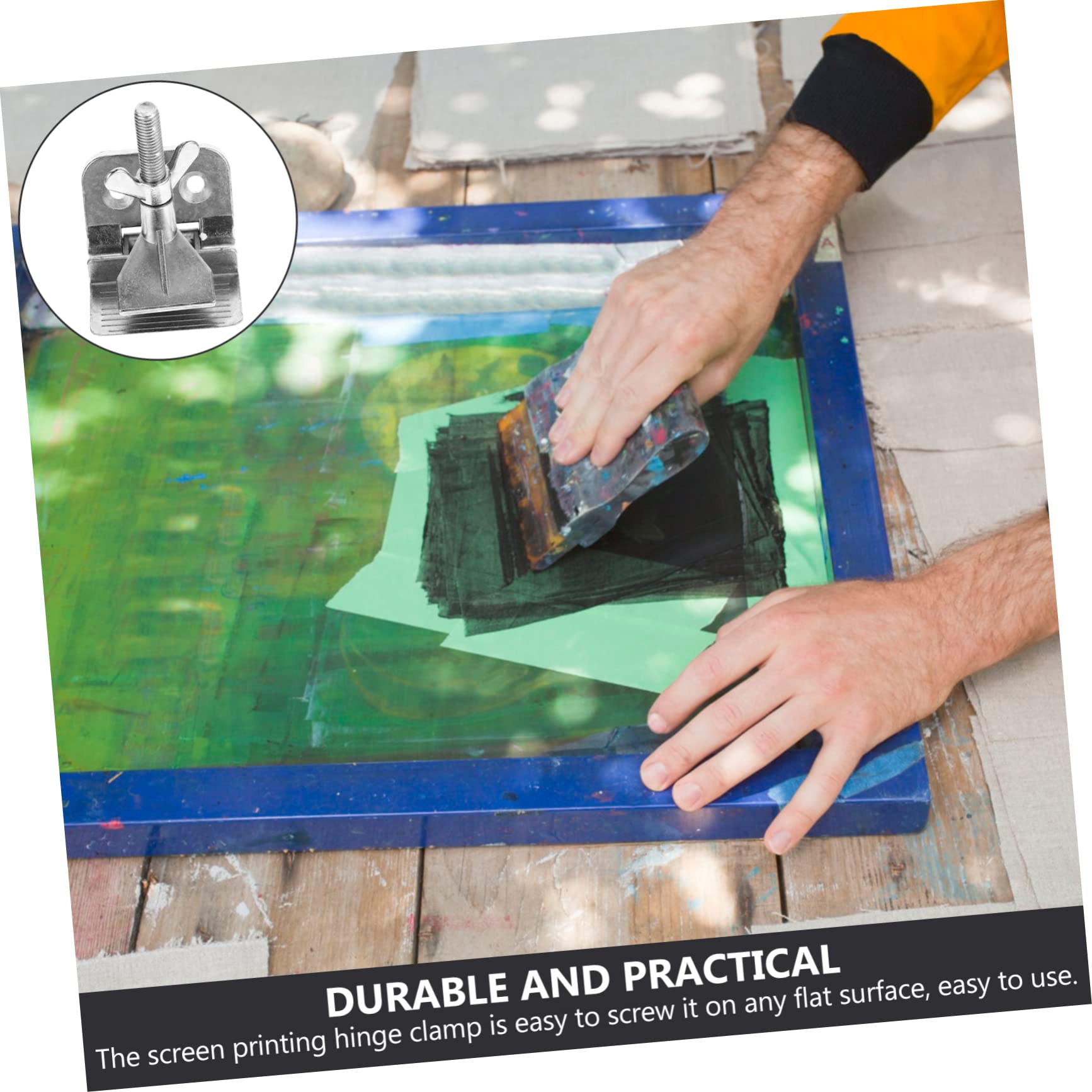 ERINGOGO Silk Machine Accessory Metal Hinge Clamp Accurate Alignment for Supplies