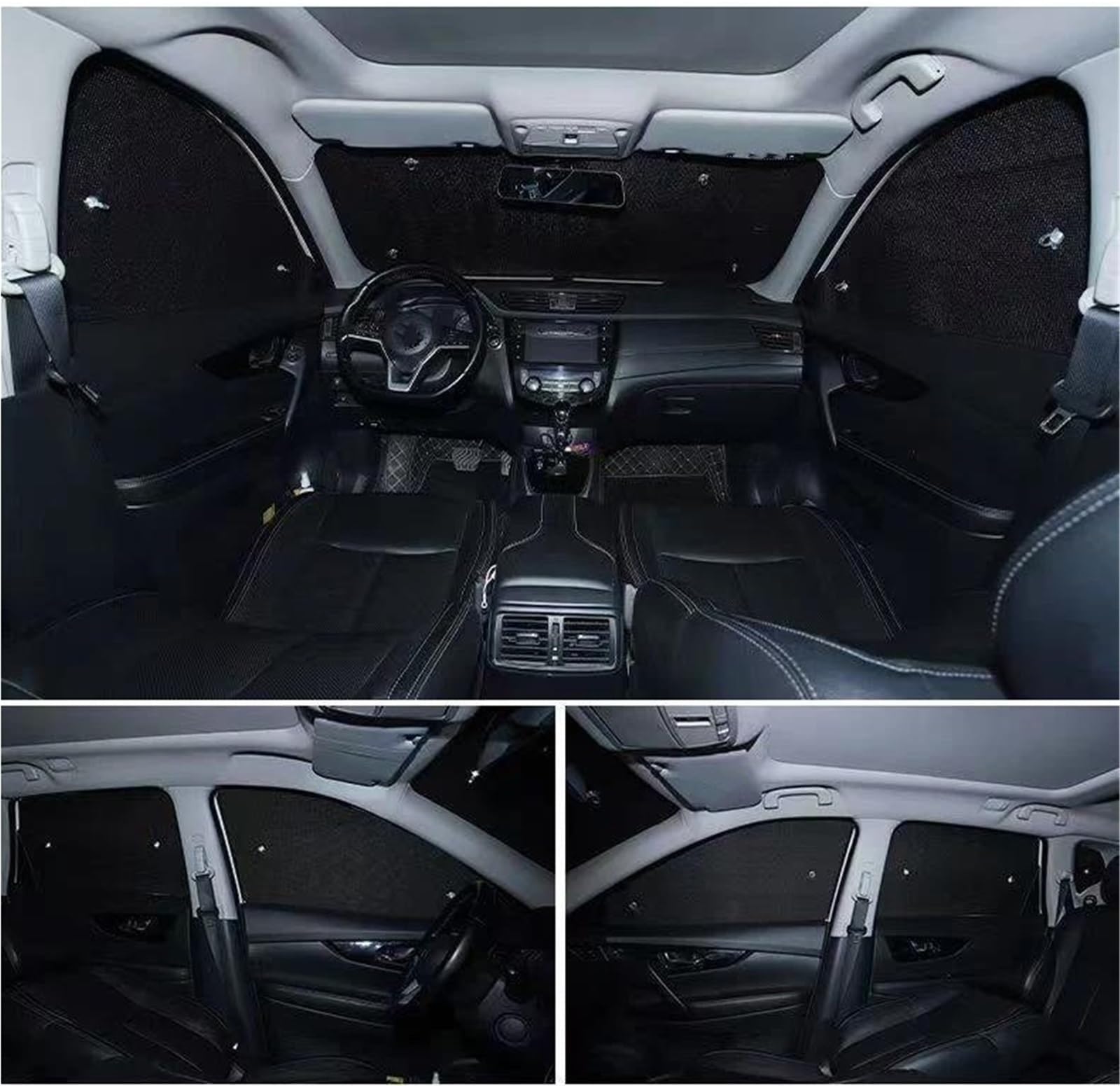 Para CR-V Para CRV Para MK3 2007 2008 2009 2010 2011 Viseras Parabrisas Parasoles Coche Cubierta Ventanas Laterales Protector solar lateral coche(Rear Windows)