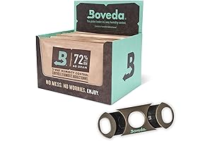 Boveda 72% RH 12-Pack Cigar Humidifier Bundle with Double-Guillotine Cigar Cutter