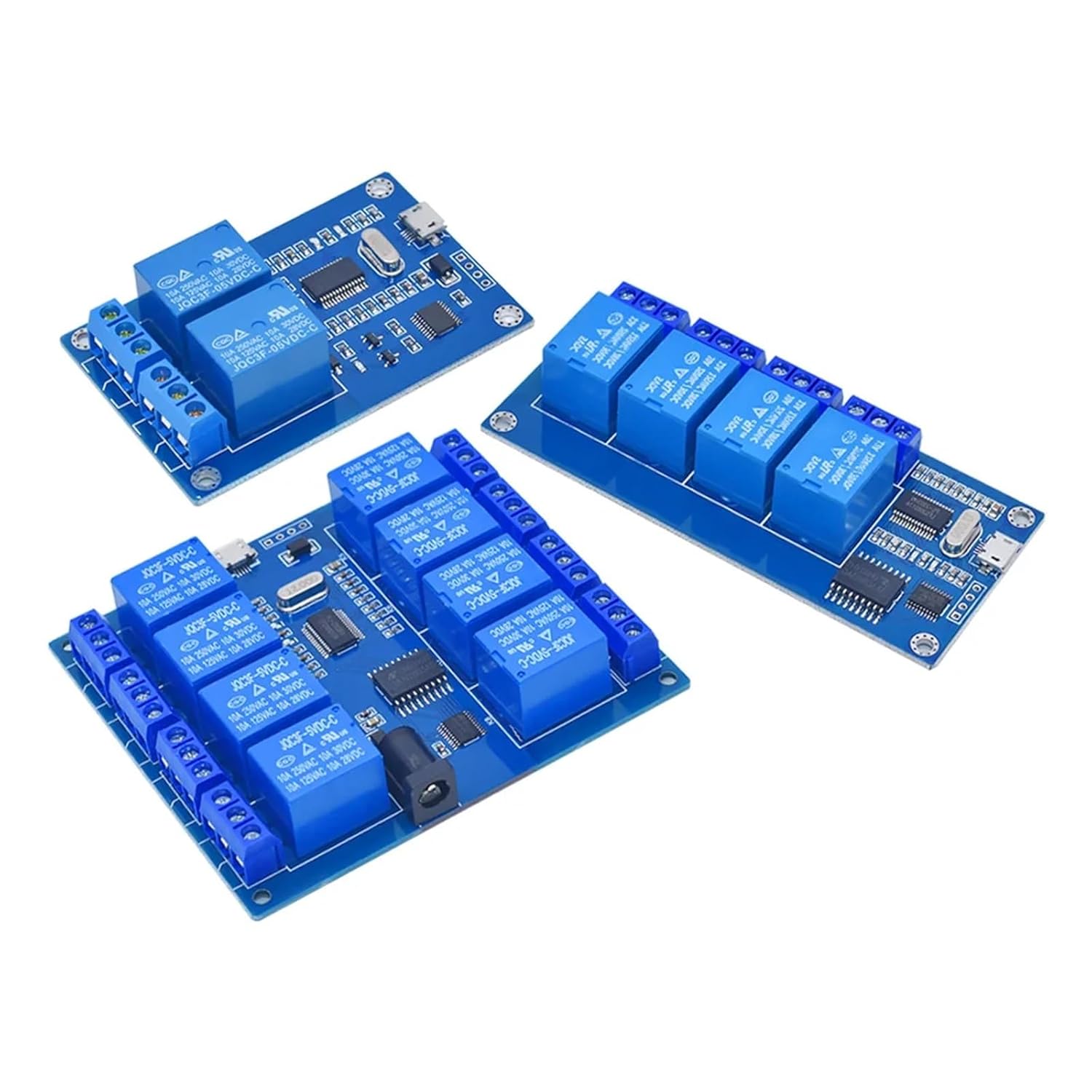 DC 5V MICRO USB Relay Module 2 4 8Channel Relay Module, Relay control panel with indicator Relay output USB interface(2 Channel)
