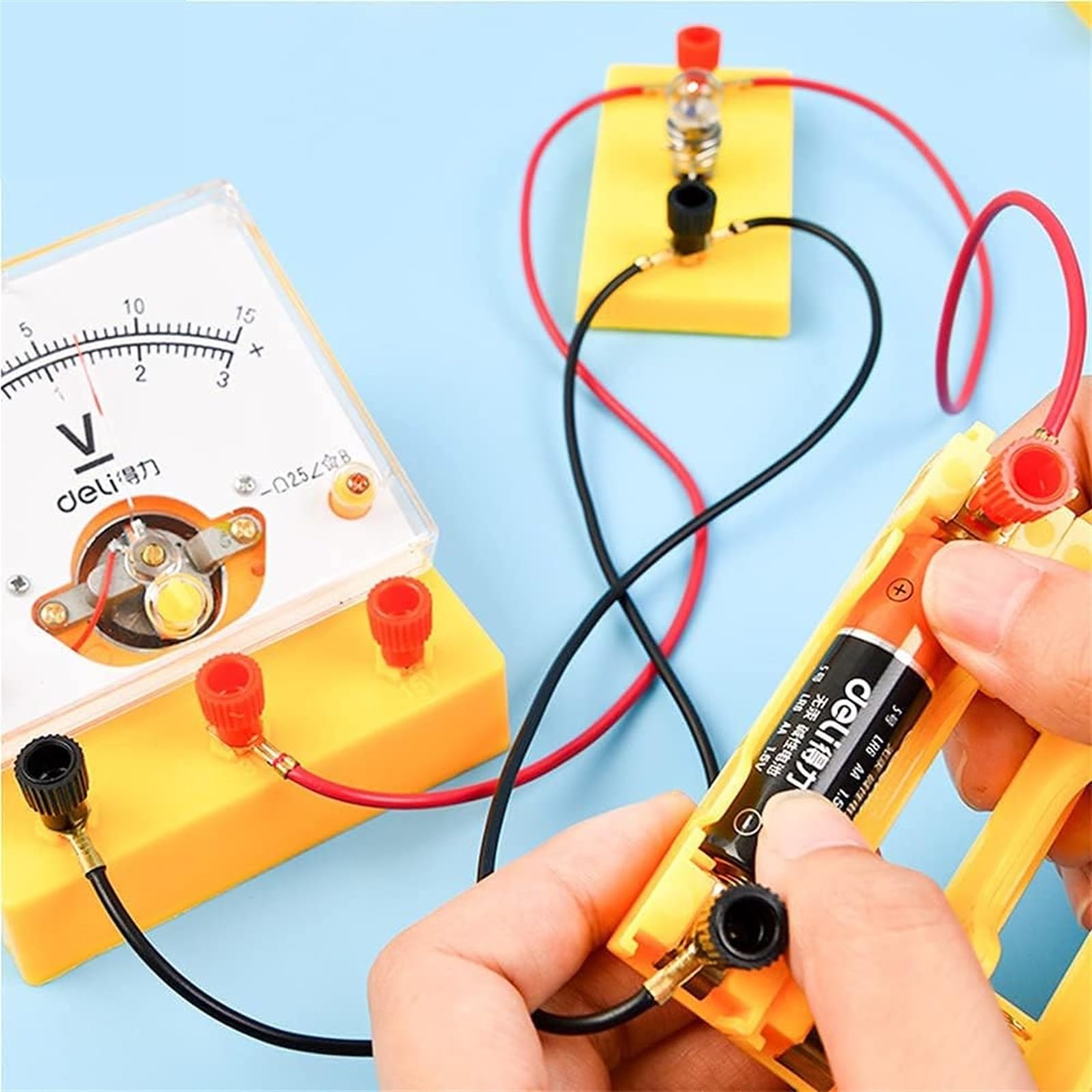 48-teilige Experimentierbox For Elektromagnetische Schaltkreise, Physik