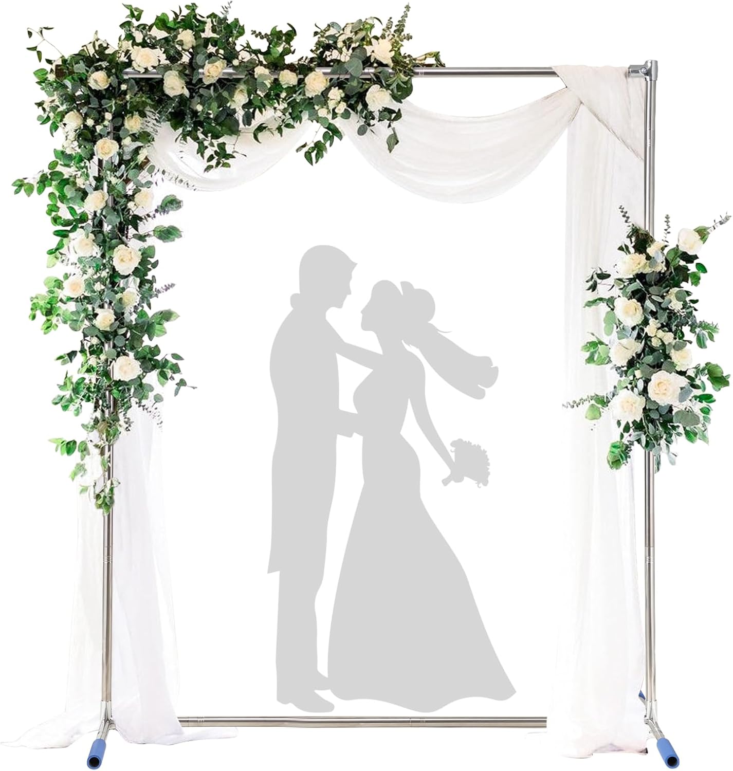 Wedding Arch Backdrop Stand,7×6 FT Metal Arch Backdrop Stand for Ceremony Square Stainless Steel Arched Frame Decoration for Wedding,Birthday,Party,Anniversary,Baby Shower,Garden Decorations Wedding Arch Backdrop Stand,7×6 FT Metal Arch Backdrop Stand for Ceremony Square Stainless Steel Arched Frame Decoration for Wedding,Birthday,Party,Anniversary,Baby Shower,Garden Decorations