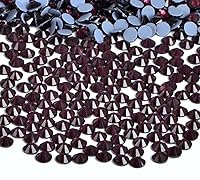 Vista 50 de Bymitel Hotfix - Gemas redondas de diamantes de imitación de cristal para manualidades, mezcla de 6 tamaños con kit de lápiz de cera, negro