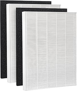C545 Filter Replacement for Winix S Filter, Compatible with Winix C545 P150 B151 Air Purifier, Part# 1712-0096-00 and 2522-0058-00, 2 HEPA and 2 Pre-filter