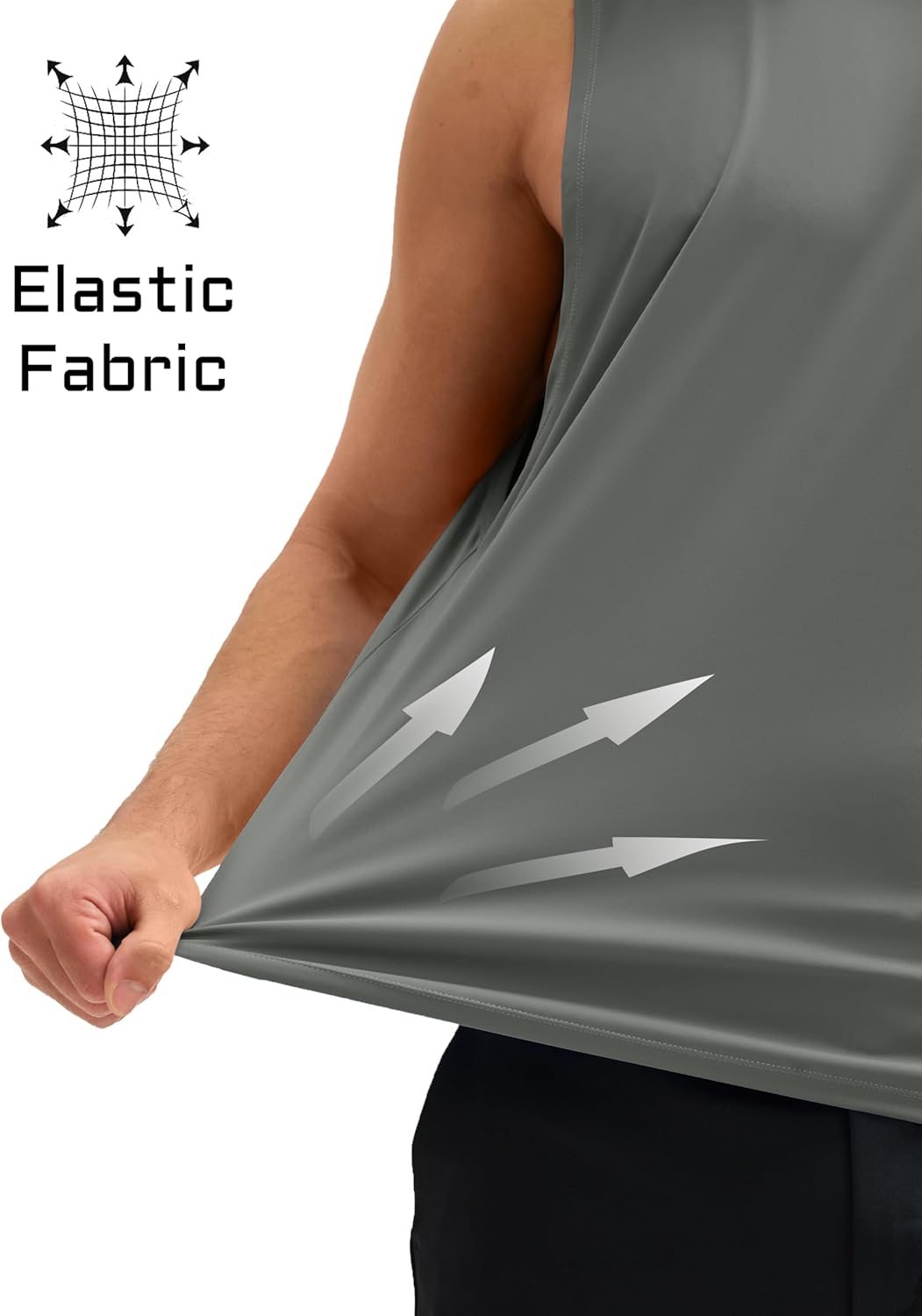 MAGCOMSEN Men's Workout Tank Tops Quick Dry Lightweight Sleeveless Shirts Gym Bodybuilding Muscle Tee Shirt - Image 4