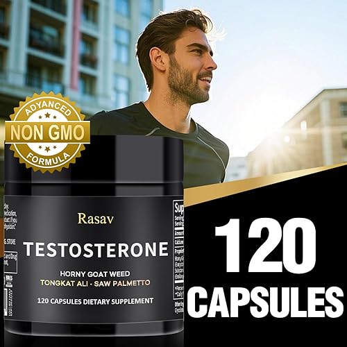 Miniatura 2 de Rasav Suplemento Horny Goat Weed y Tongkat Ali para hombres, suplemento de refuerzo de testosterona para hombres, suplementos potenciadores