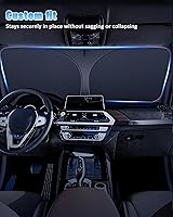 Vista 6 de BESTVIEW Parasol para parabrisas de automóvil compatible con Mini Cooper F55, Cooper S, Hardtop 4 puertas 2015-2024 2025, parasol reflectante