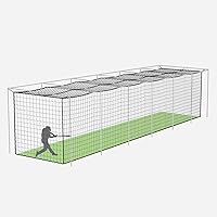 Vista 13 de Fortress Baseball Batting Cage Nets Heavy-Duty HDPP Fully Enclosed Baseball & Softball Cage Netting [14 Sizes & 3 Grade Options] – NET ONLY