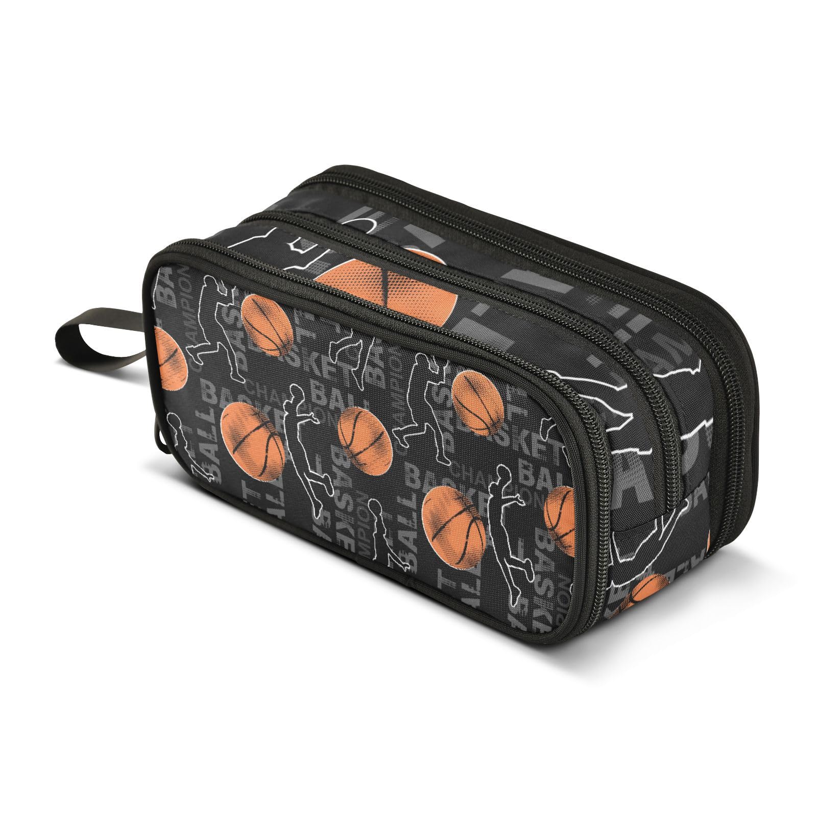 ISAOA Big Capacity Pencil Cases Basketball Pouch Bag Large Pen Bag Stationery Bag for Girls Boys Adults Student