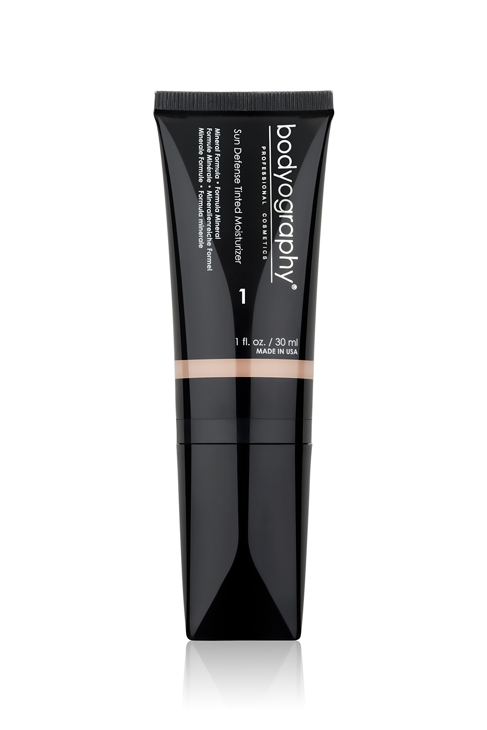 Bodyography Sun Defense Tinted Moisturizer 1 5 oz Lightweight SPF Tint with Hyaluronic Acid Mineral Pigments Hydrating Vegan