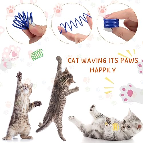 Miniatura 4 de Shappy Paquete de 150 juguetes para gatos, paquete de juguetes de Navidad a granel, variedad de juguetes divertidos e interactivos, incluyendo