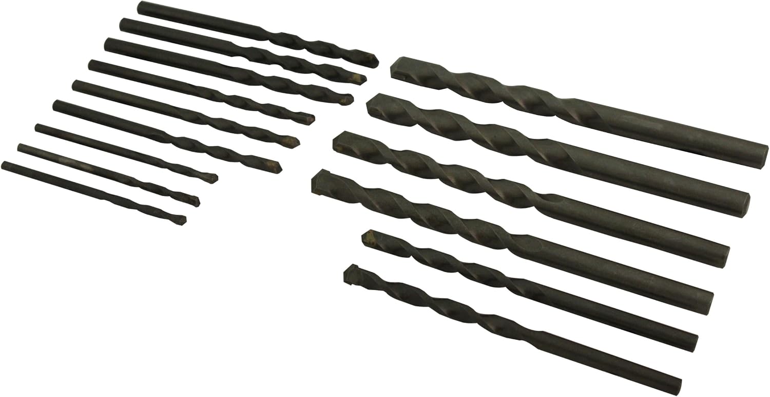 Rolson 48655 15 pc Masonry Drill Bit Set
