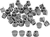 Vista 12 de uxcell Tapones de agujero de plástico de 3/8 pulgadas, 110 piezas de panel de tipo empotrado, cierre a presión, tapones de bloqueo para muebles