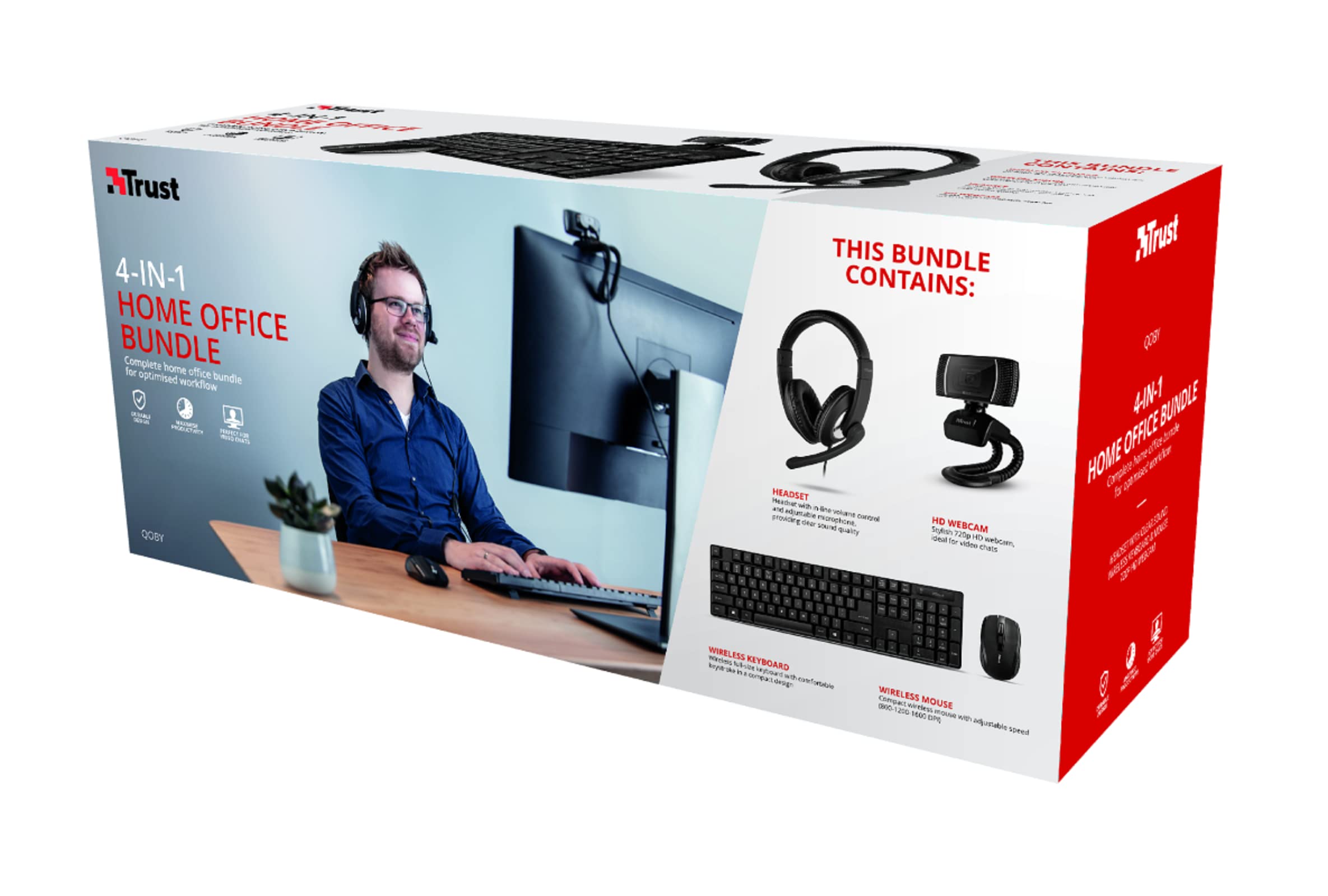 Trust Qoby 4-in-1 Home Office Set DE