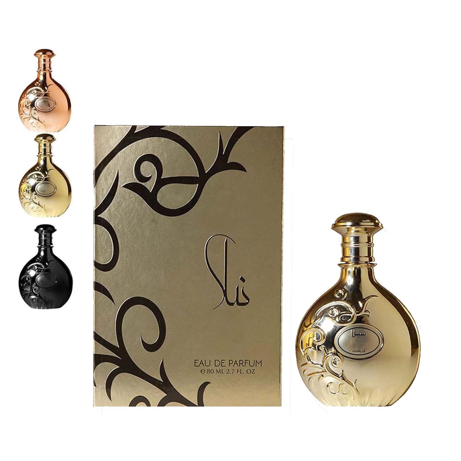 Ny-la Perfume Prestige, Unique Ny-la Perfume - 80ml, Unisex Fragrance with Jasmine, Vanilla & Caramel Body Spray, Sweet & Sensual Scent, Long-Lasting Fragrance (Vanilla and jasmine)