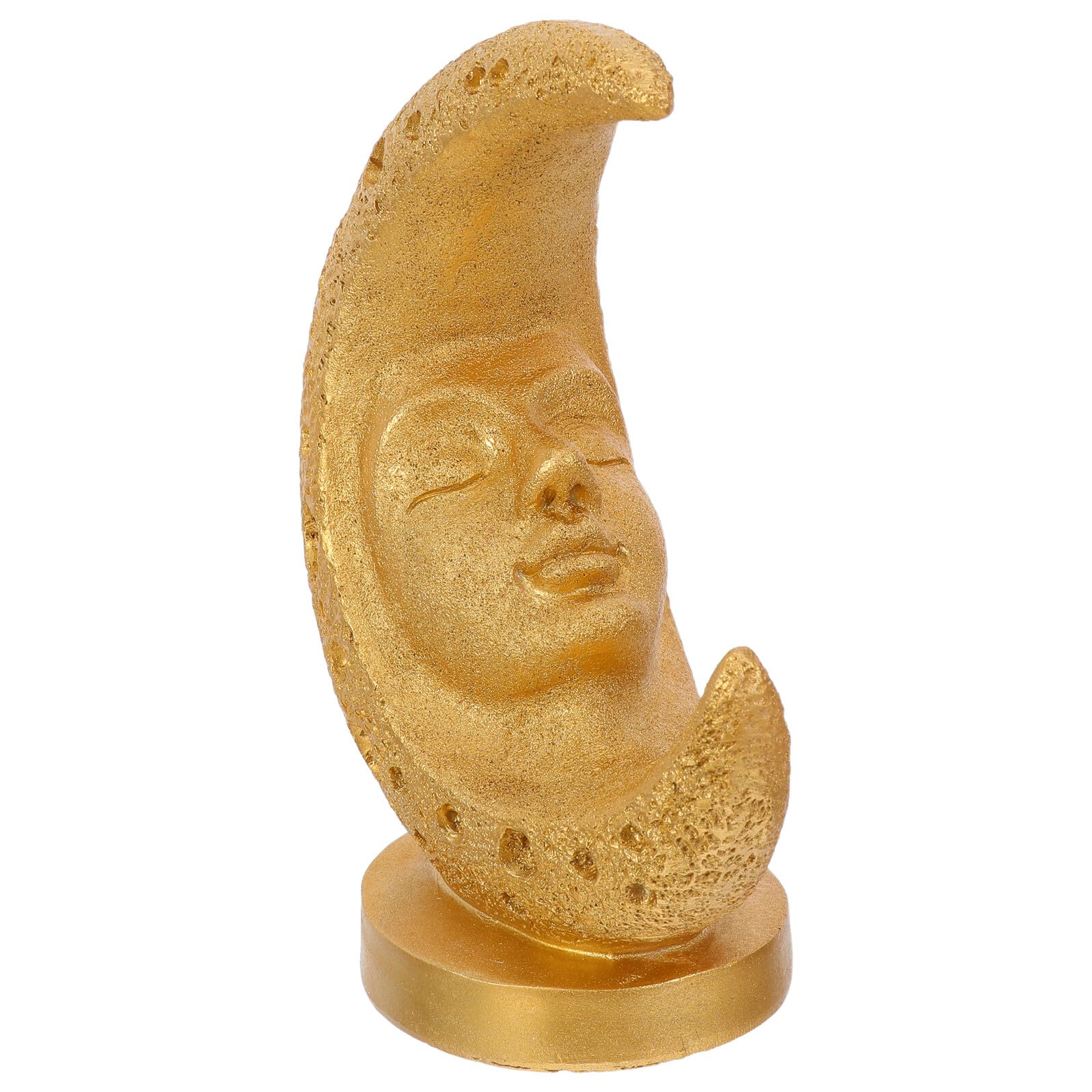 GARVALON Decorazioni in Resina per Ramadan Ornamento Forma di Mezzaluna per Feste Eid Statuina Islamica da Tavolo Decorazioni Speciali per Casa per Eid Mubarak