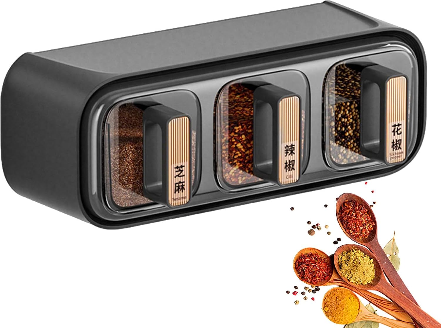 Wall Mounted Seasoning Box Food Storage Tool