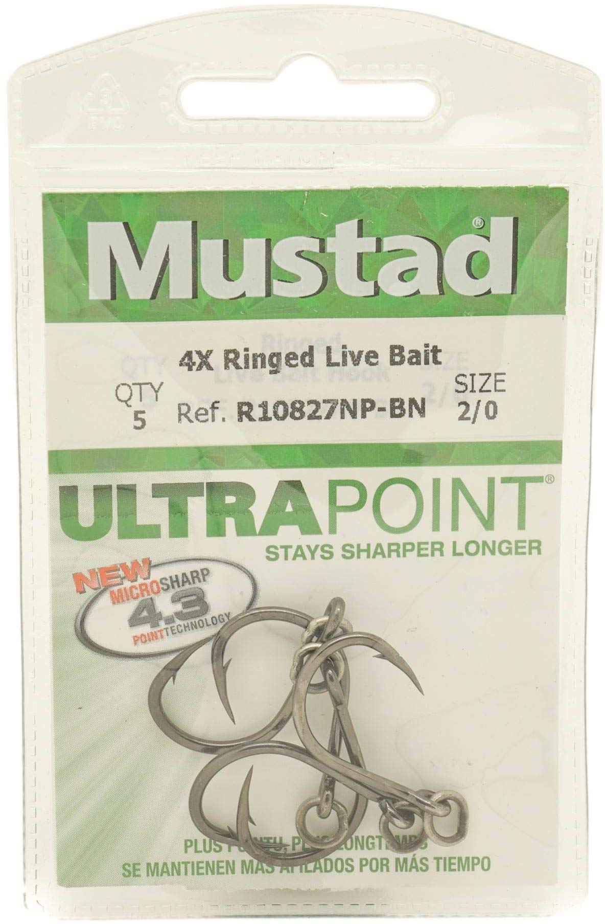 100 Ami MUSTAD 9470 Bronzati 1/0 - Occhio A Sfera Corto - Scorta Nuova - Foto 2