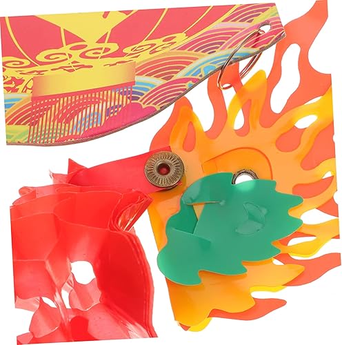 Miniatura 3 de Housoutil Decoración de Año Nuevo Chino Tapicería Trim Estatua Decoración Interior Playset Colgante Dragón Decoración Dragón Chino Decoración