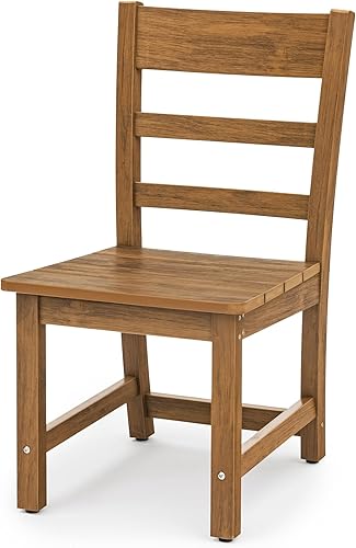 Sillas de comedor para exteriores sin brazos, resistentes a todo tipo de clima, sillas de comedor para patio, silla clásica, soporte de 350 libras,