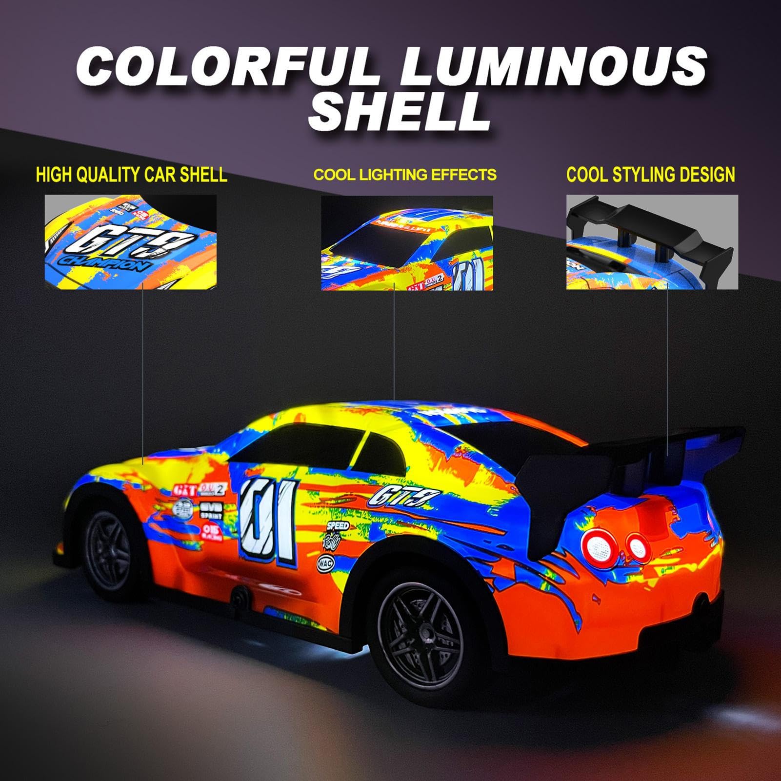 Amazon.co.jp: ラジコンカー | LEDライト付き高速RCドリフトカー