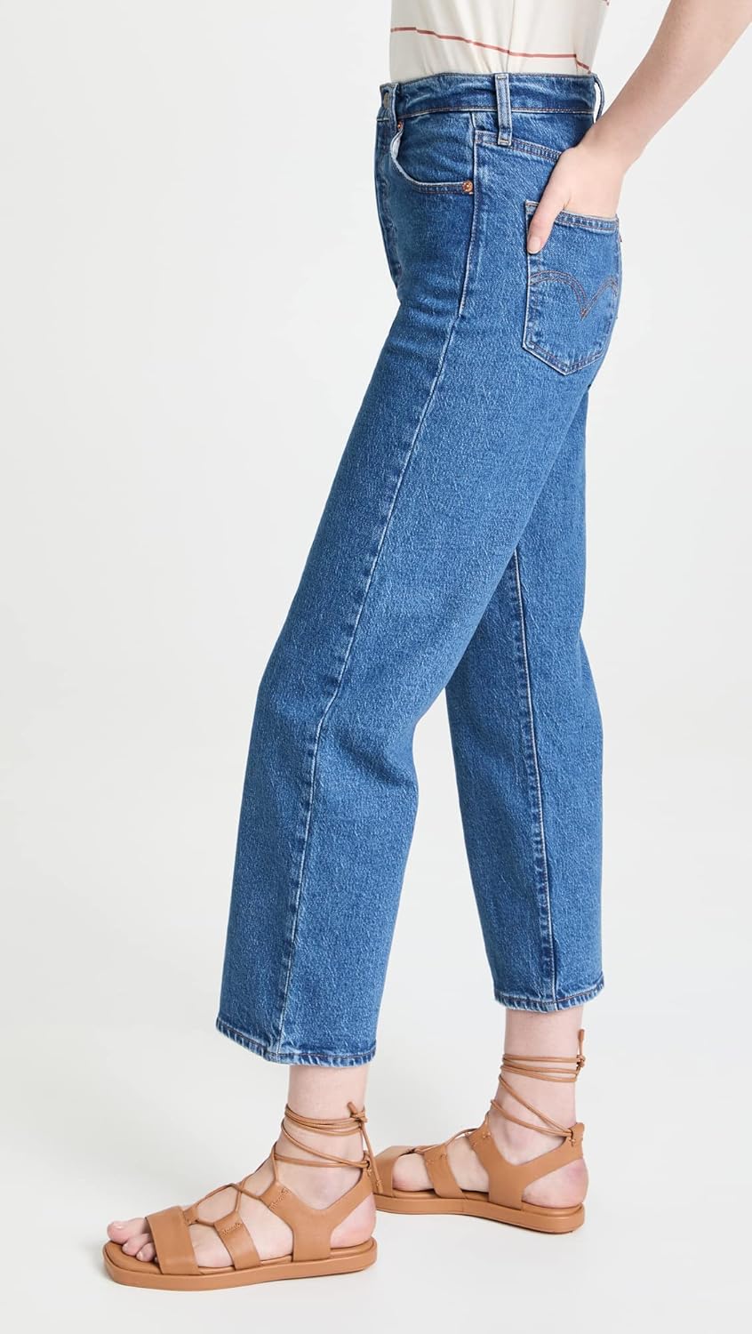 Levi’s Womens Premium Ribcage Straight Ankle Jeans