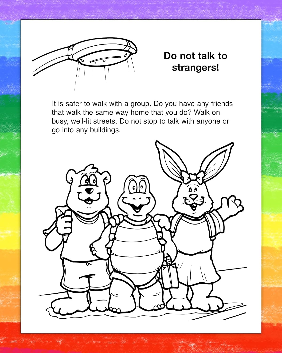 ZOCO – After School Safety Coloring & Activity Books (25 Bulk Pack, Without Crayons) – Police Handout for Kids