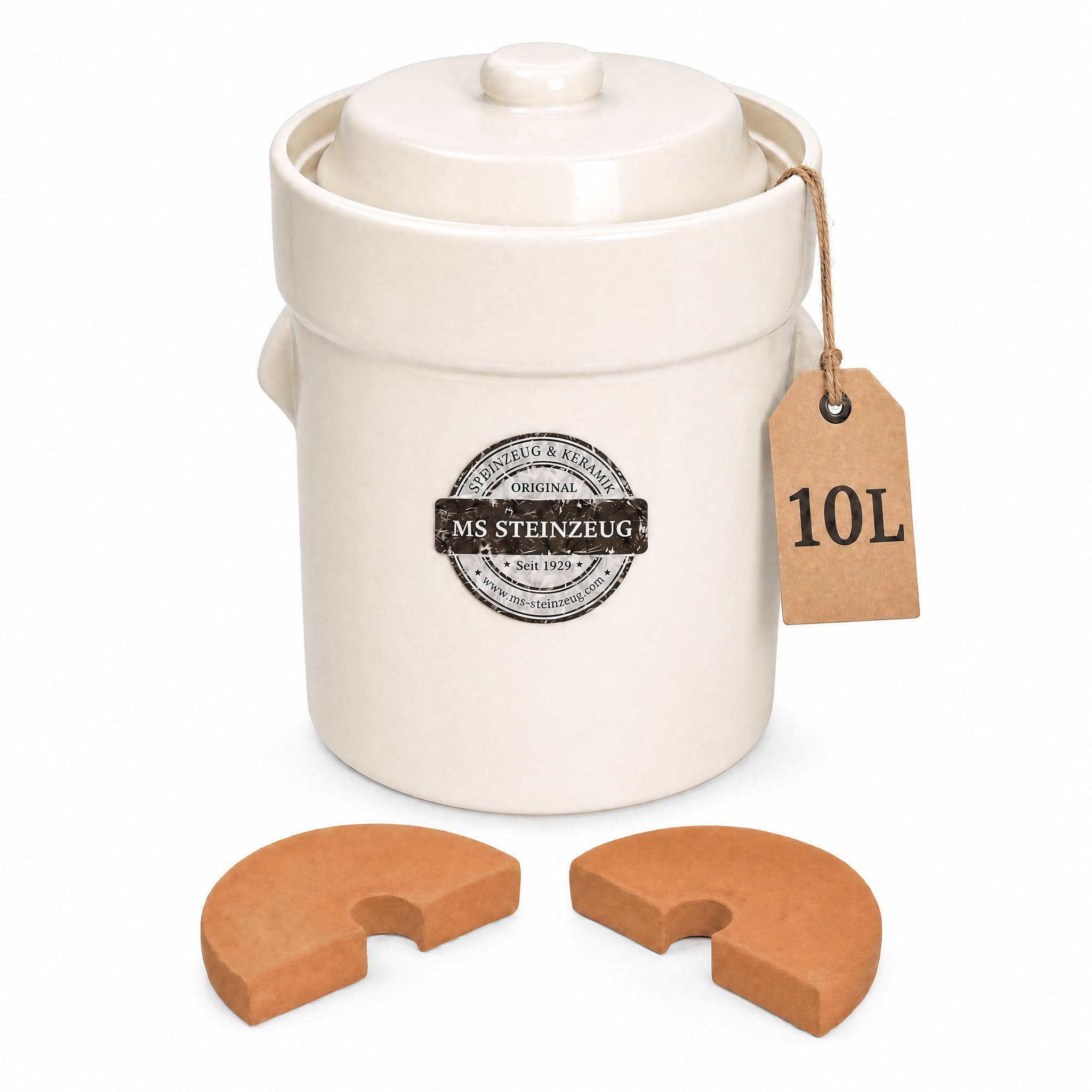 Fermentation Chucrut Pot 10 L Crema Blanco