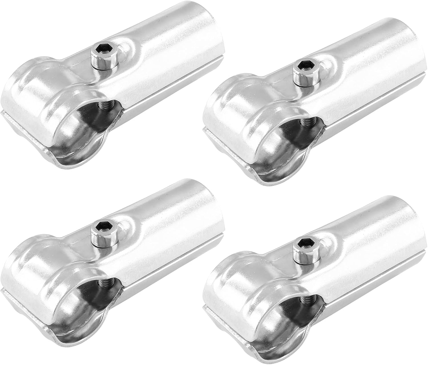 Kemcatui 1'' / 25mm T Pipe Clamp, Stainless Steel Chain Link Fence End