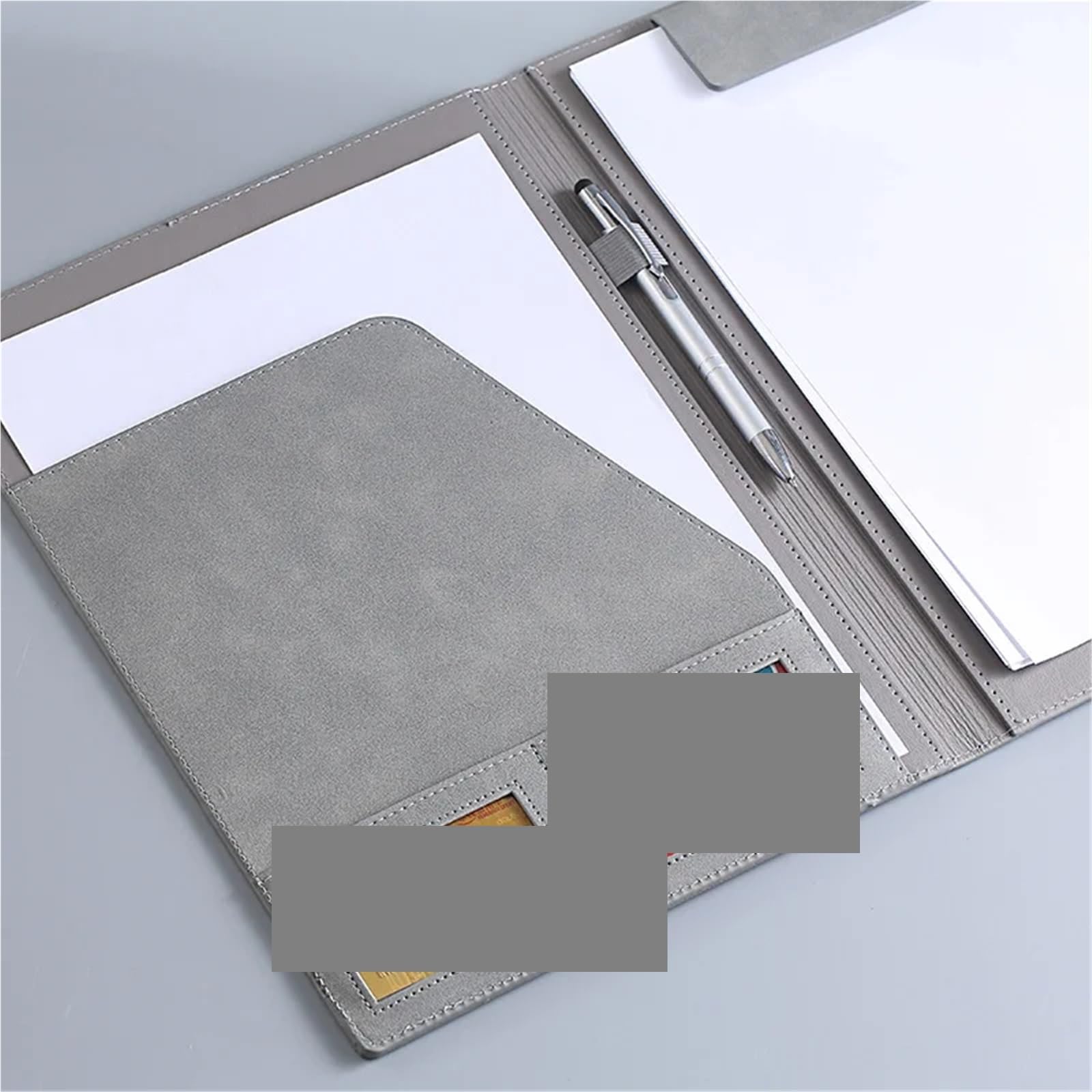 2 Stück Zwischenablage, magnetisch, A4, multifunktionaler Zwischenablage-Ordner, Geschäftskonferenz, Besprechung, Dokumentenhalter Fürs Büro(Black)