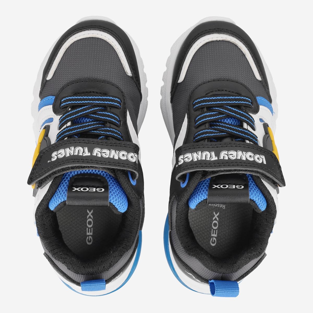 Geox Junior Boy J CIBERDRON Boy H - Zapatillas Deportivas, Color Negro y Azul
