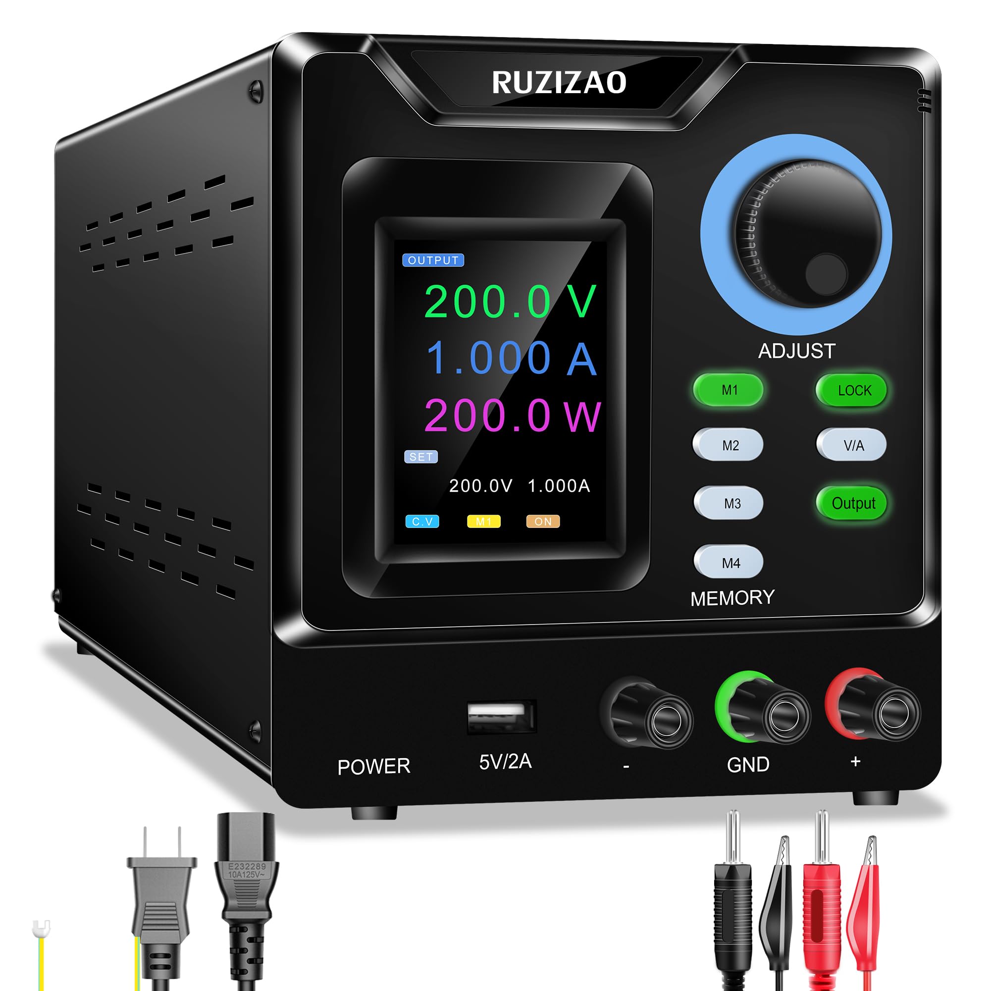 【新品】 RUZIZAO 直流安定化電源 【おまけ有】 Amazon.co.jp: RUZIZAO 直流安定化電源 超高電圧 0-200V 0-1A