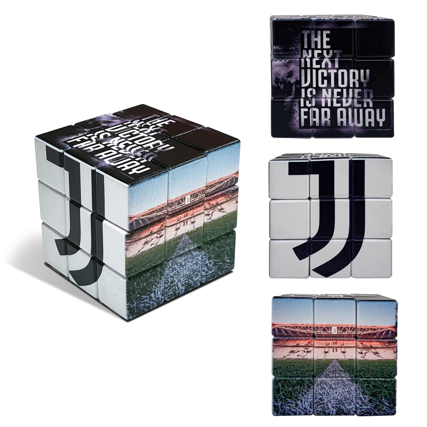 Mondo Toys - Cubo di Rubik Juventus, Rubik's Rubik, rompicapo originale 3x3 ad abbinamento di colori, classico cubo per problem-solving, 25648