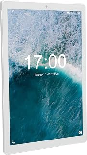 Atyhao 10 Inch Tablet 6000mAh Battery HD Tablet 128GB Support Octa Core Silver 3 Expansion and 64G Memory IPS Screen with 3G WIFI Network for Daily Travel (UK Plug)