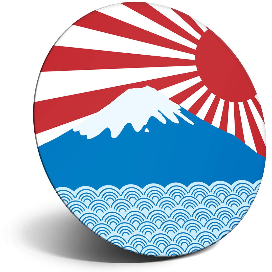 Destination Vinyl Ltd Magnet for Refrigerator, Fridge - Japanese Rising Sun Japan for Office, Cabinet and Whiteboard, Magnetic Stickers, 2477