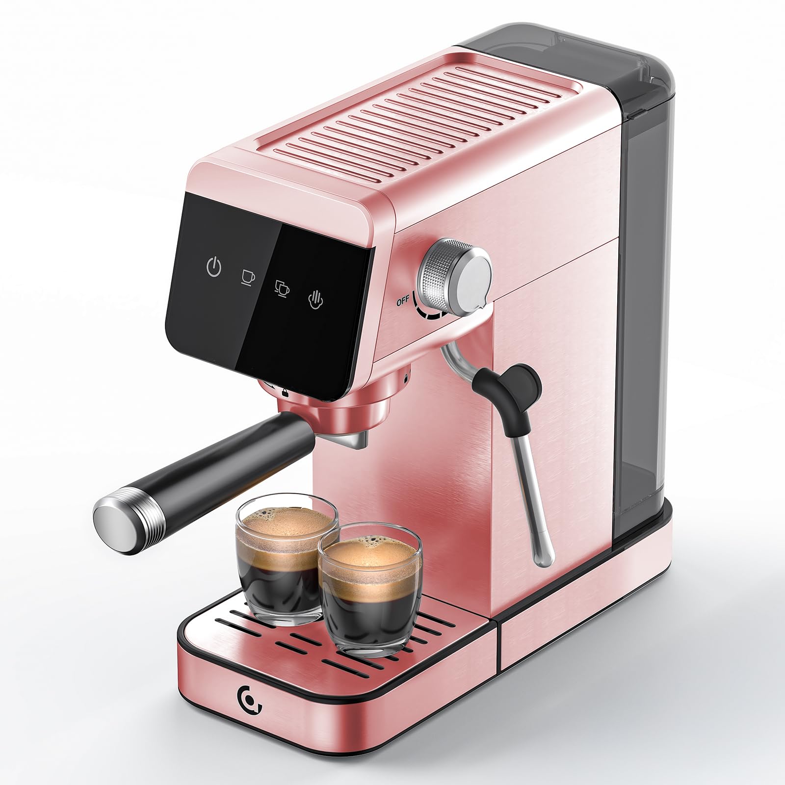 AMZCHEF Espresso Machine LED Touch Control, Pinck