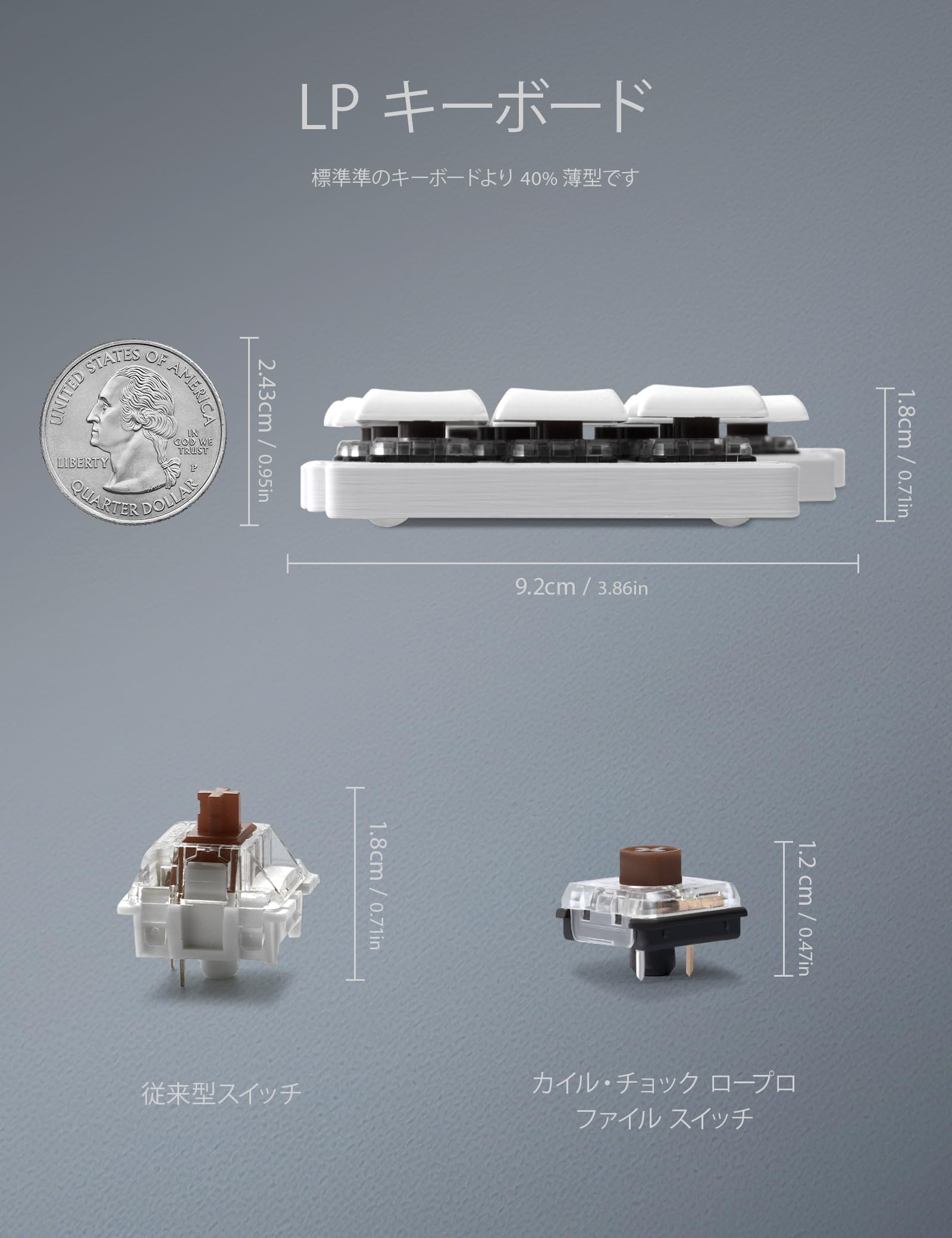 Amazon | YIVU Corne Choc 完成品 有線 分離型 メカニカルキーボード