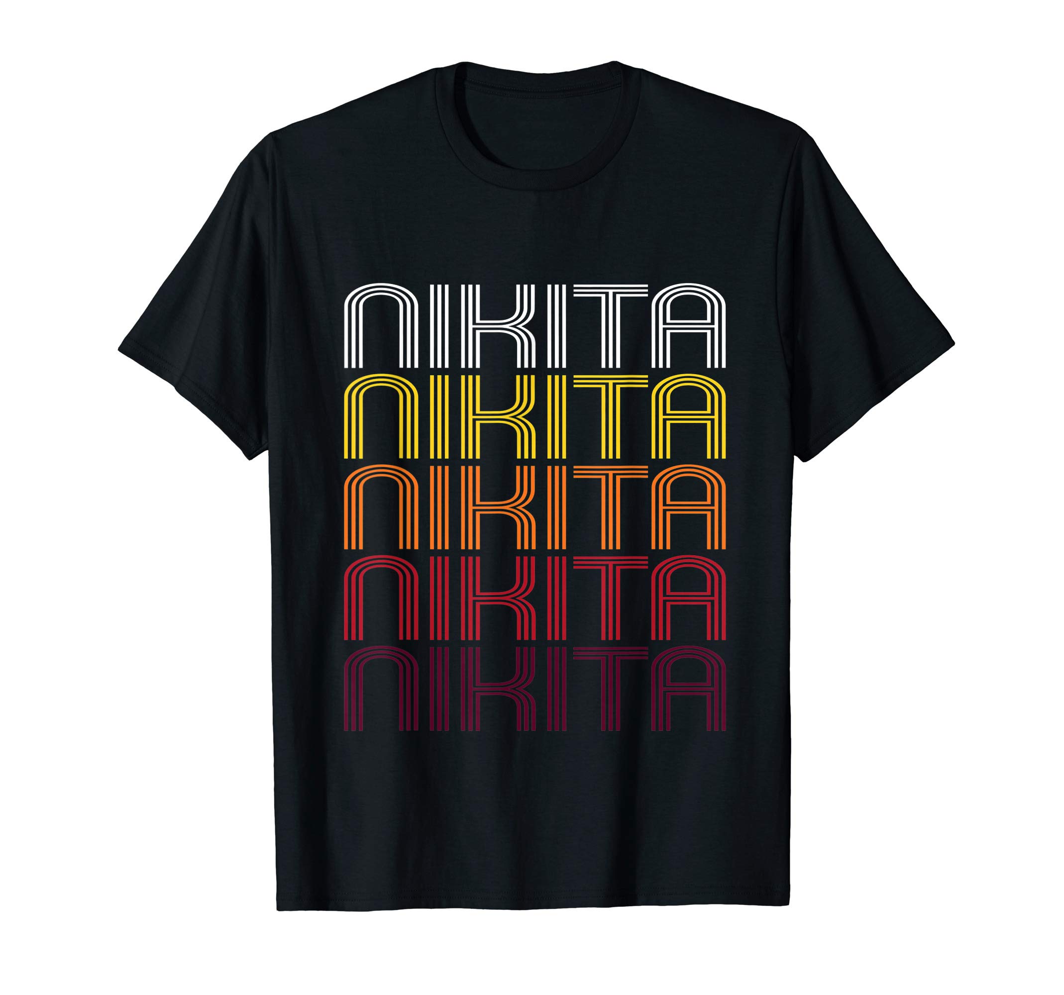 Ann Arbor T-shirt CoNikita Retro Wordmark Pattern - Vintage Style T-shirt