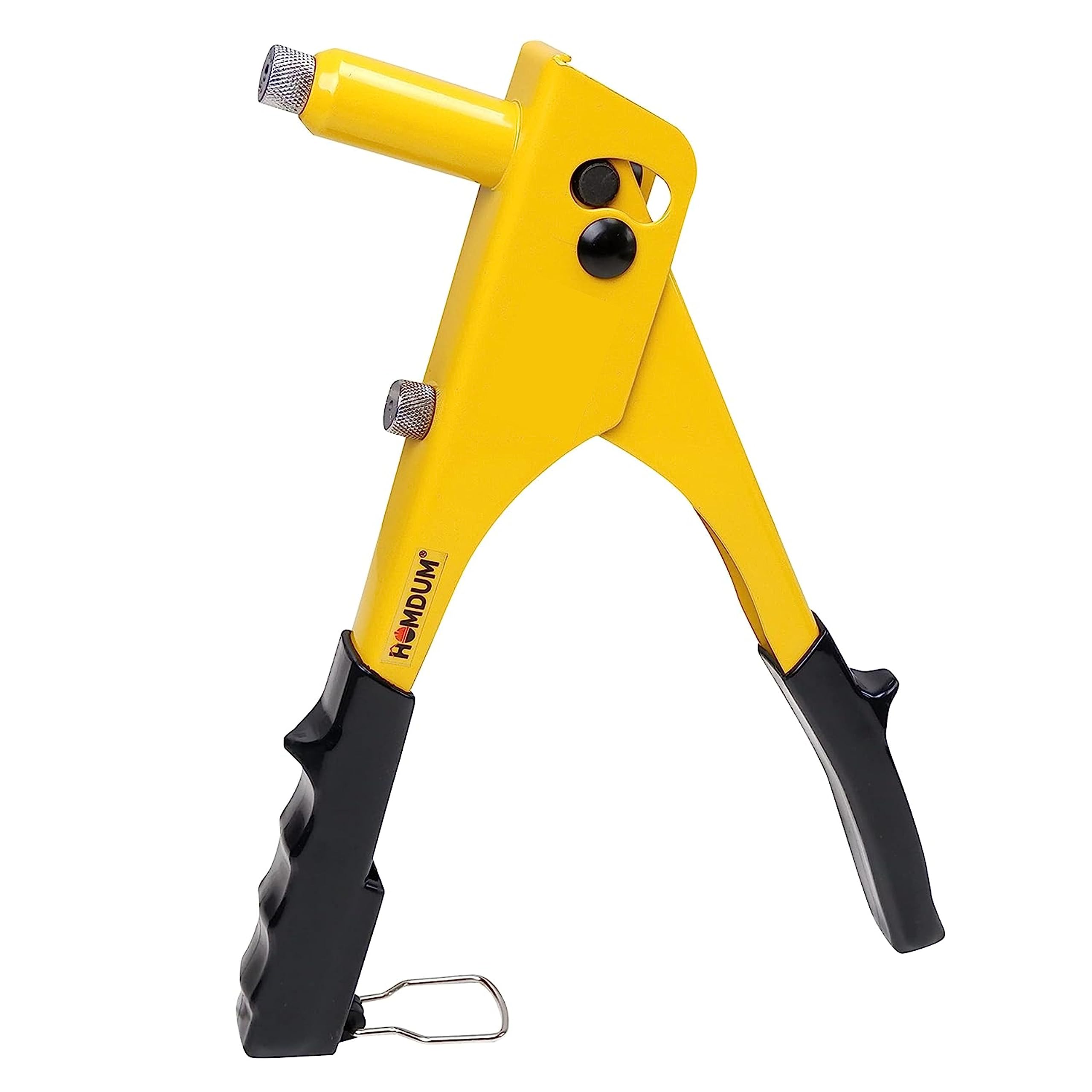 Homdum Non Slip 9.5" Rivet Gun and Rivets, Riveter Nail Gun,Pop Riveter With Replaceable Nozzle