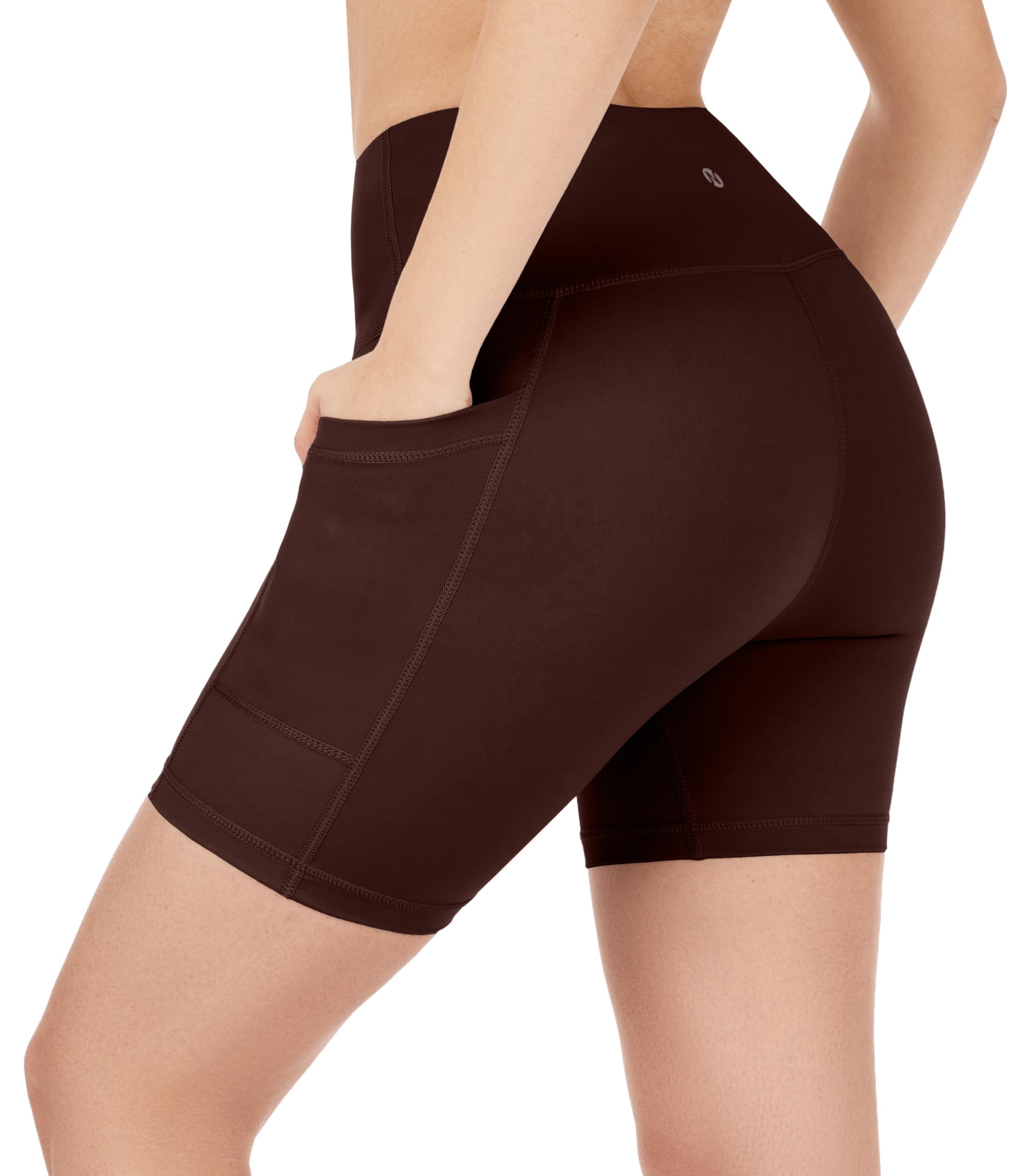 Nirlon NirLUX Yoga Shorts for Women - Soft Womens Workout Leggings for Gym & Yoga - Womens Biker Shorts with Pockets