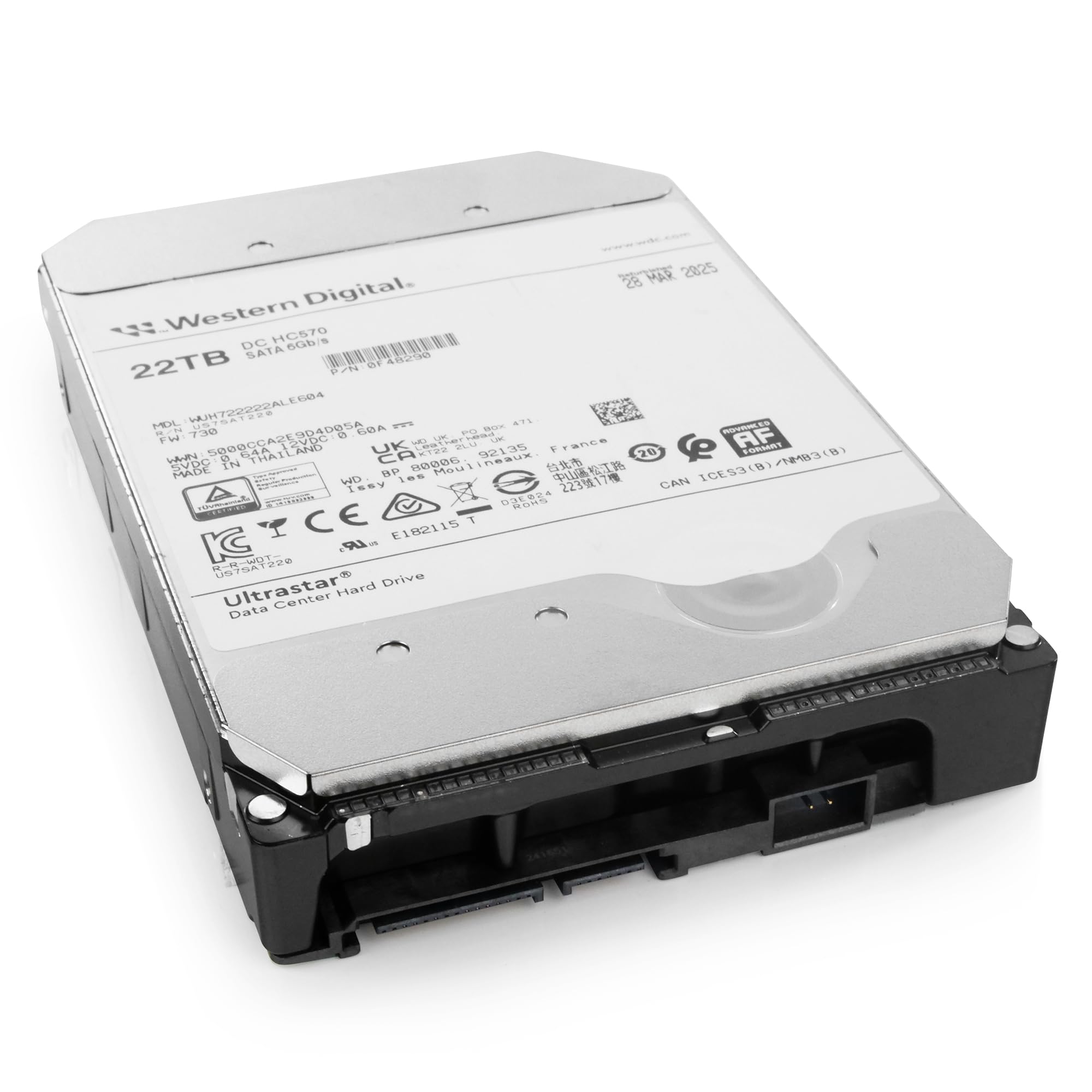 内蔵型ハードディスクドライブ Western Digital WD Ultrastar HC570 22TB Amazon.com: Western Digital Ultrastar DC HC570 WUH722222ALE604